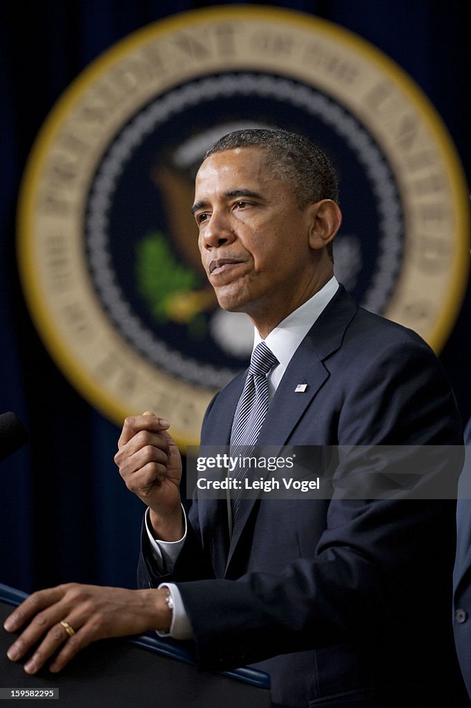 President Obama And Vice President Joe Biden Unveil Proposal To Decrease Gun Violence In U.S.