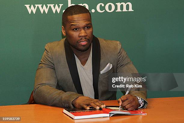 Cent, aka Curtis Jackson promotes his new book "Formula 50: A 6-Week Workout and Nutrition Plan That Will Transform Your Life" at Barnes & Noble, 5th...