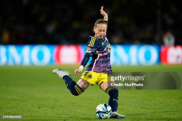 Ana Maria Guzman Zapata of Colombia and Deportivo Pereira during the FIFA Women's World Cup Australia &amp; New Zealand 2023 Quarter Final match...