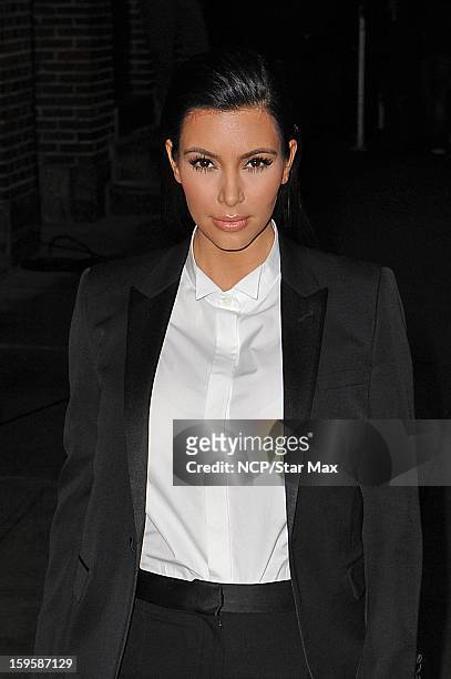Kim Kardashian as seen on January 16, 2013 in New York City.