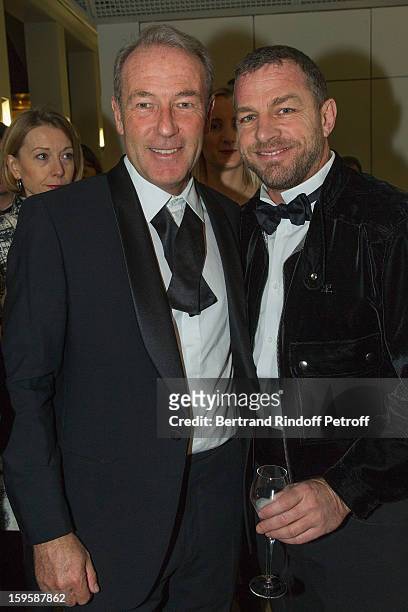 Christophe Chenut and Jacques Bungert, CEO Courreges, attend the GQ Men of the year awards 2012 at Musee d'Orsay on January 16, 2013 in Paris, France.