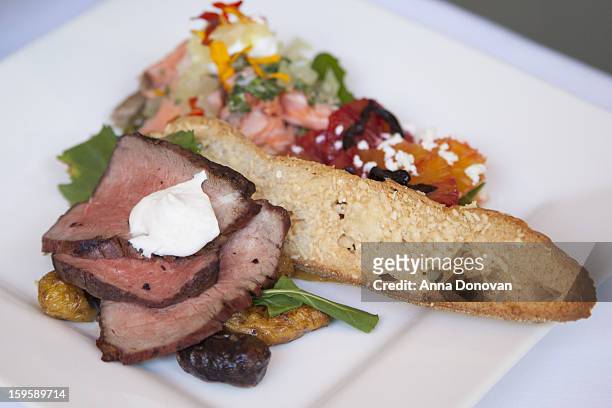 Food prepared by Lucques chef Suzanne Goin which will be served at the 19th annual SAG Awards during menu tasting event at Lucques Restaurant on...