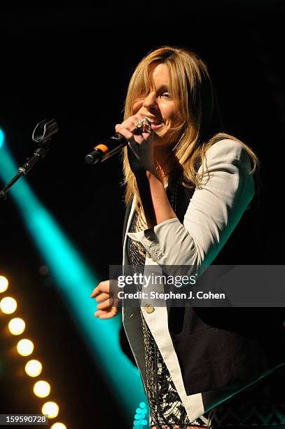 Grace Potter of Grace Potter & The Nocturnals performs at Brown Theatre on January 16, 2013 in Louisville, Kentucky.