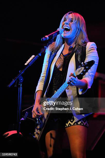 Grace Potter of Grace Potter & The Nocturnals performs at Brown Theatre on January 16, 2013 in Louisville, Kentucky.