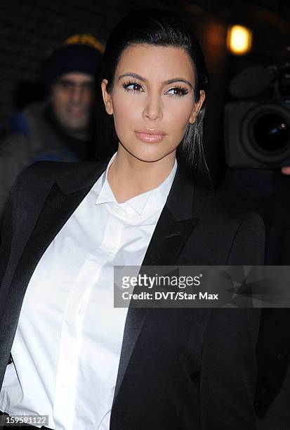 Kim Kardashian as seen on January 16, 2013 in New York City.