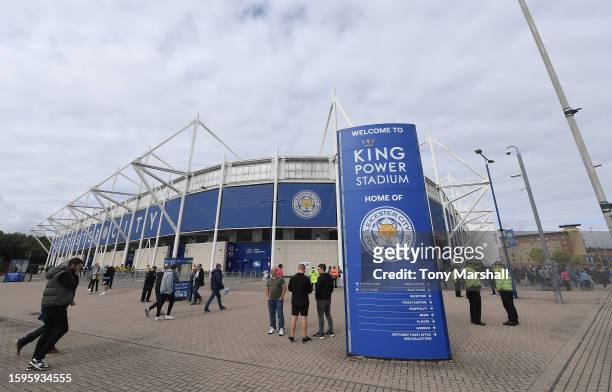 General view prior to the Sky Bet Championship match between Leicester City and Coventry City at The King Power Stadium on August 06, 2023 in...