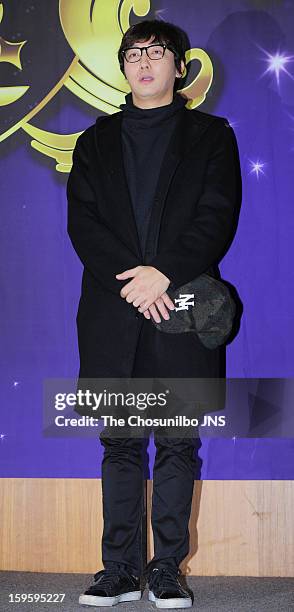 Tak Jae-Hoon attends the KBS2 'Moonlight Prince' press conference at KBS building on January 16, 2013 in Seoul, South Korea.