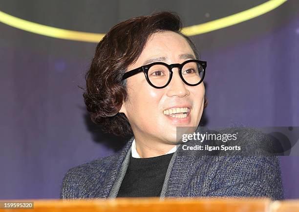 Jung Jae-Hyung attends the KBS2 'Moonlight Prince' press conference at KBS building on January 16, 2013 in Seoul, South Korea.