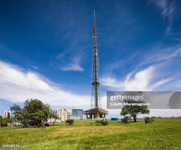 the brasilia tv tower - ブラジリア連邦直轄区 ストックフォトと画像