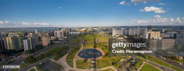 view of the town from brasilia tv tower - brasília stock pictures, royalty-free photos & images