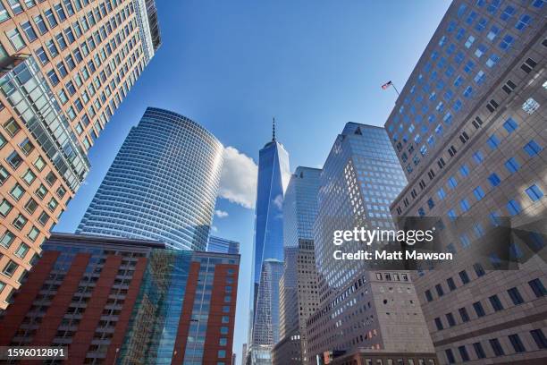one world trade center new york city usa - battery park stock pictures, royalty-free photos & images