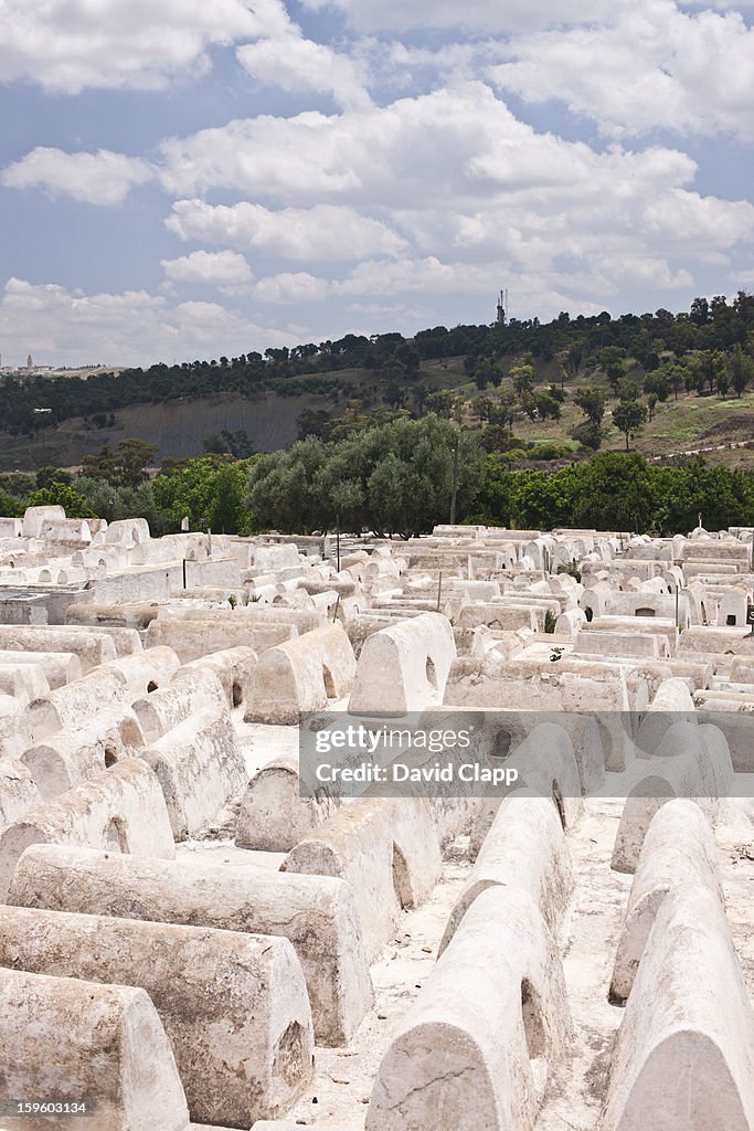 Jewish cemetery in Fes, Morocco, North Africa