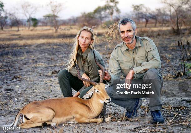 Edouard Stern and his mistress Cecile Brossard in a picture in January 2003 at an unspecified location. Edouard Stern was found dead on March 1, 2005...