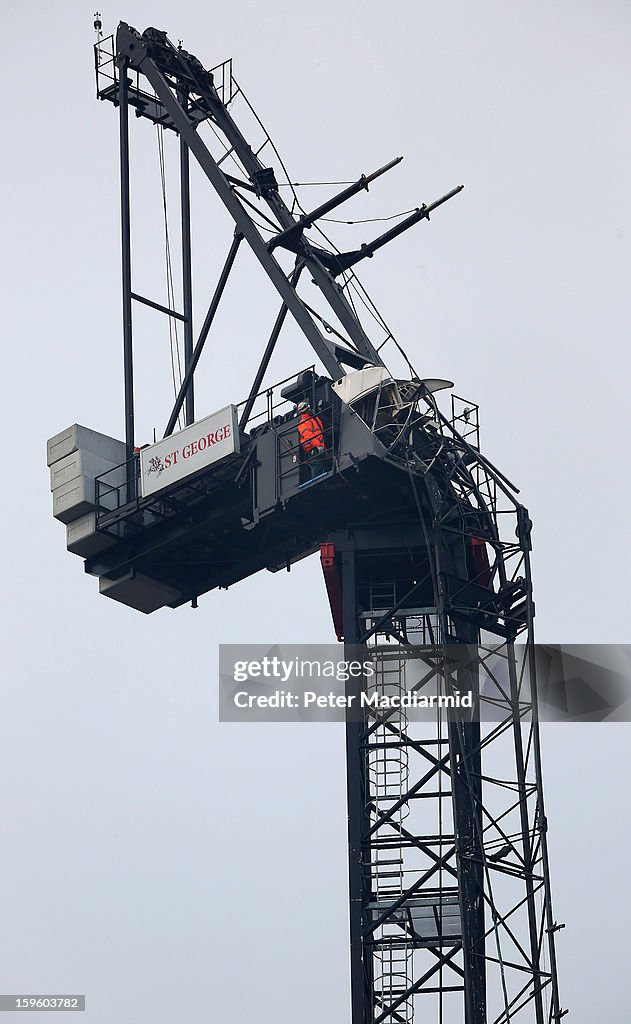 The Helicopter Crash Investigation Continues In Vauxhall