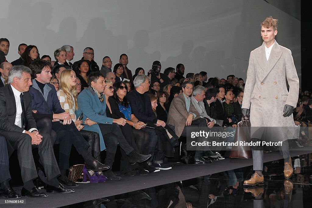 Louis Vuitton: Frontrow - Paris Fashion Week Menswear Autumn/Winter 2013