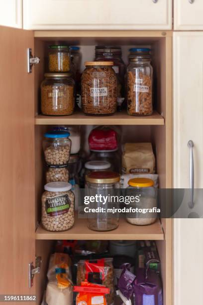 order in the pantry - mjrodafotografia stock pictures, royalty-free photos & images