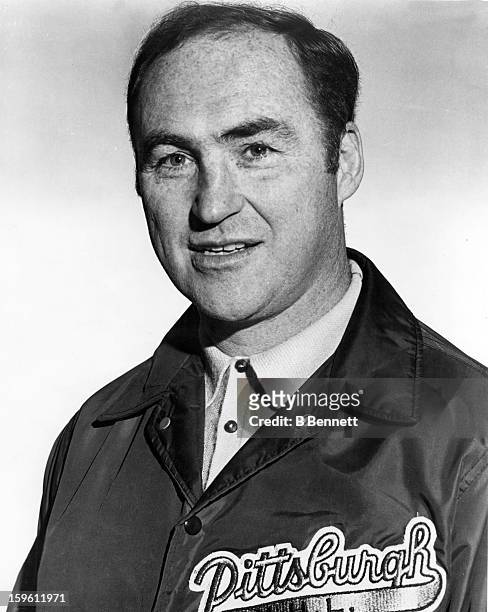 Head coach Red Kelly of the Pittsburgh Penguins poses for a portrait circa 1970 in Pittsburgh, Pennsylvania.