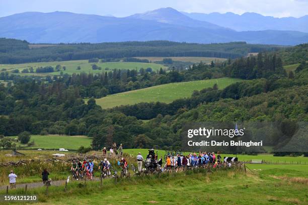 General view of Owain Doull of Great Britain, Matthew Dinham of Australia, Harold Tejada of Colombia, Kevin Vermaerke of The United States, Patrick...