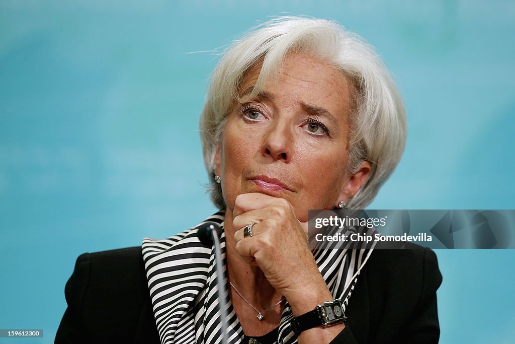 IMF Head Christine Lagarde Holds News Conf. On Economic Policy Priorities