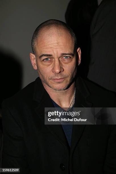 Dino Chapman attends the Louis Vuitton Men Autumn / Winter 2013 show as part of Paris Fashion Week on January 17, 2013 in Paris, France.