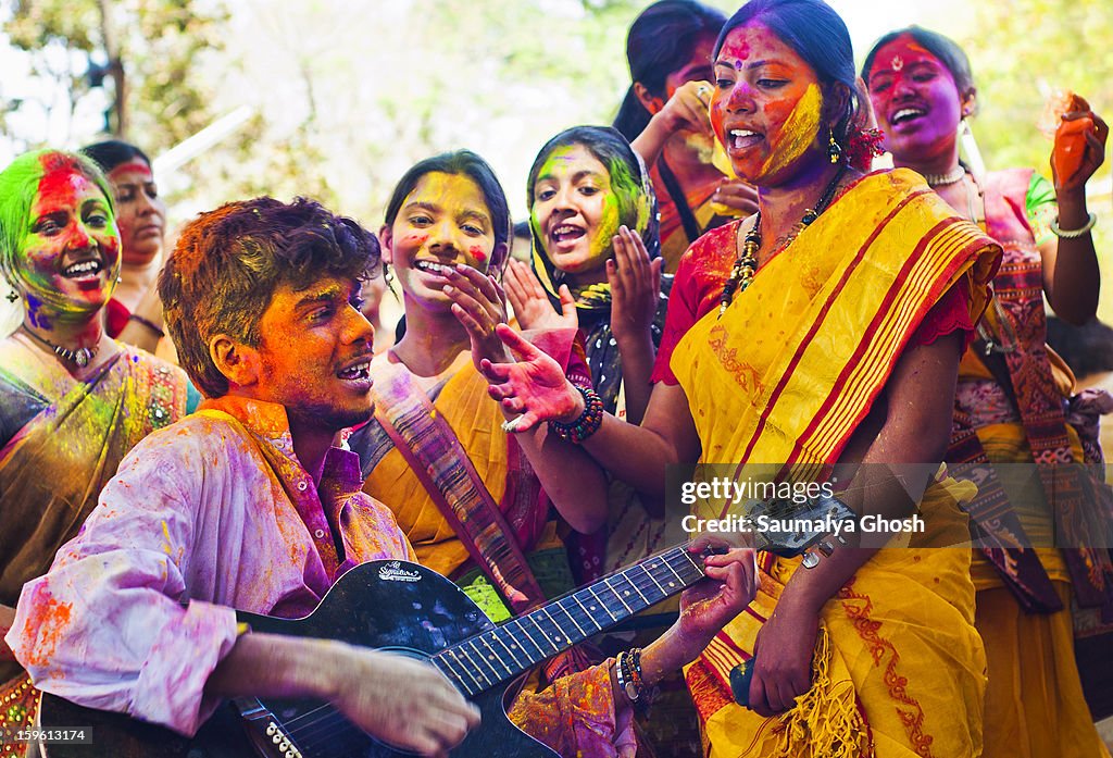 Holi celebration - festival of colors