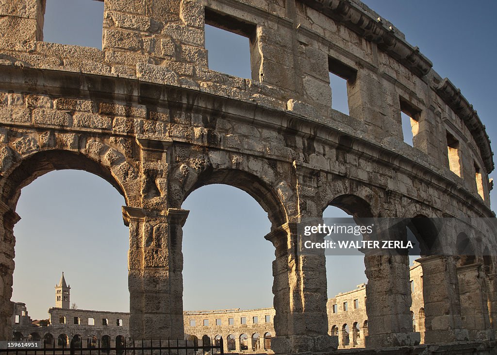 Ancient ruins of arena