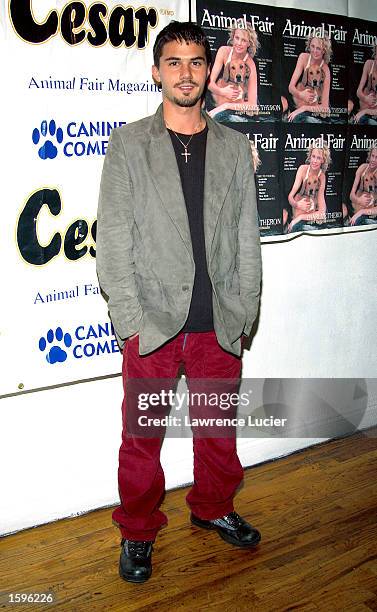 Actor Adam LaVorgna appears at the Animal Fair Magazine 3rd Annual Canine Comedy Event at Spa November 6, 2002 in New York City, New York.