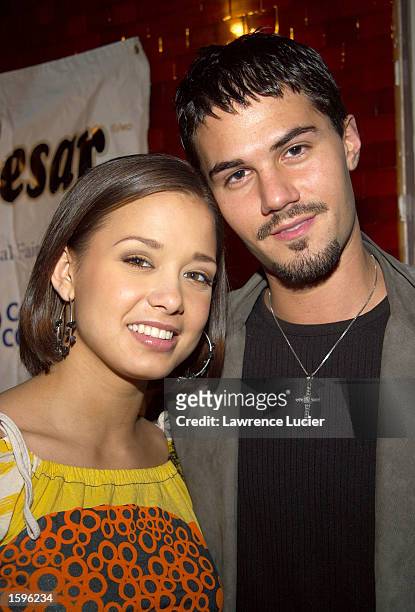 Miss Teen USA 2002 Vanessa Semrow and actor Adam LaVorgna appear at the Animal Fair Magazine 3rd Annual Canine Comedy Event November 6, 2002 in New...
