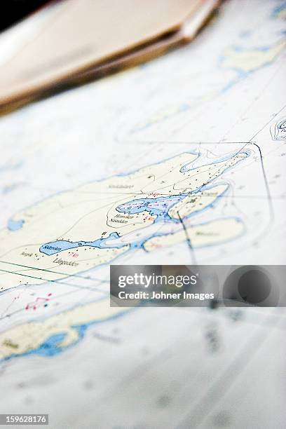 close-up of map - scandinavia map stock pictures, royalty-free photos & images