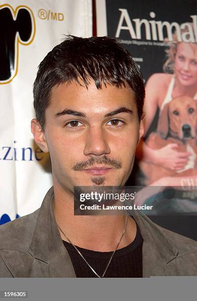 Actor Adam LaVorgna appears at the Animal Fair Magazine 3rd Annual Canine Comedy Event at Spa November 6, 2002 in New York City, New York.