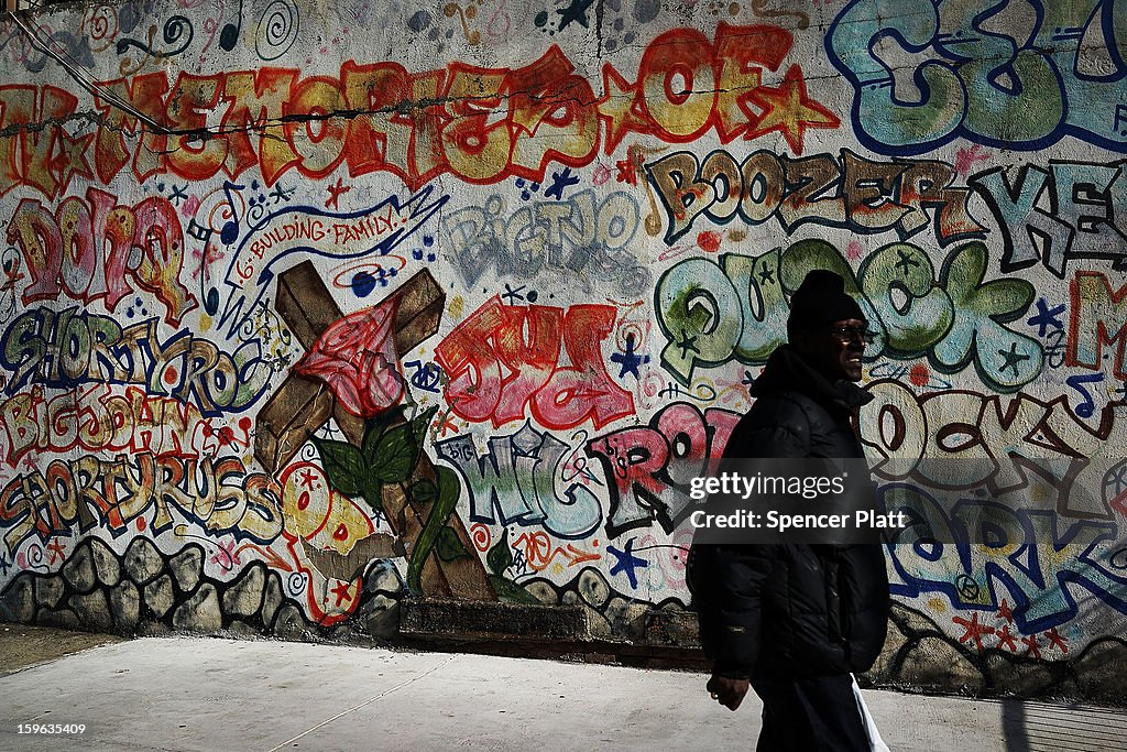 Graffiti Memorializes Victims Of Brooklyn Neighborhood's Violent Past