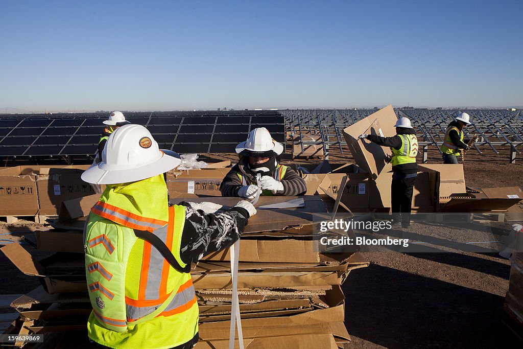 Construction At The Tenaska Imperial Solar Energy Center South Project