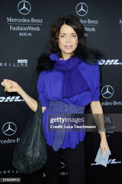 Gerit Kling attends the Laurel Autumn/Winter 2013/14 fashion show during Mercedes-Benz Fashion Week Berlin at Brandenburg Gate on January 17, 2013 in...