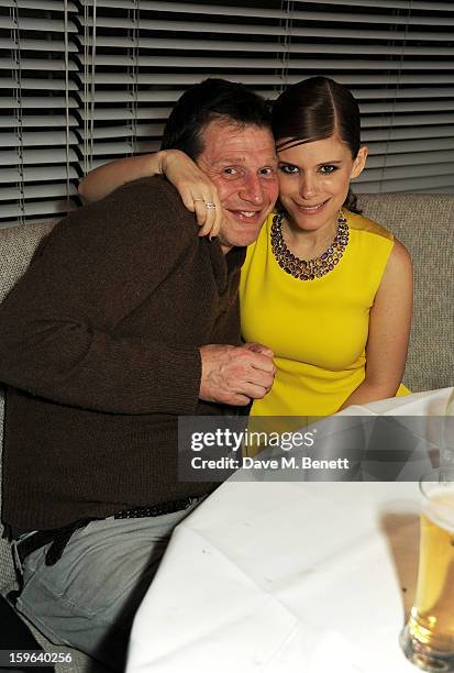 Jason Flemyng and Kate Mara attend an after party celebrating the Red Carpet Premiere of the Netflix original series 'House of Cards' at Asia de...