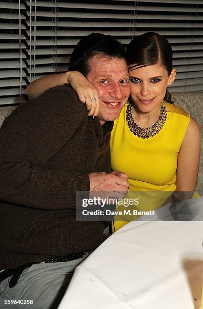 Jason Flemyng and Kate Mara attend an after party celebrating the Red Carpet Premiere of the Netflix original series 'House of Cards' at Asia de...