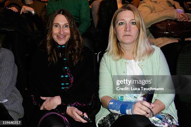 Anette Weber attends the Laurel Autumn/Winter 2013/14 fashion show during Mercedes-Benz Fashion Week Berlin at Brandenburg Gate on January 17, 2013...