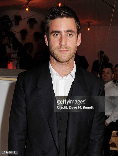 Oliver Jackson-Cohen attends an after party celebrating the Red Carpet Premiere of the Netflix original series 'House of Cards' at Asia de Cuba, St...