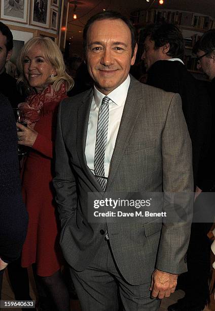 Kevin Spacey attends an after party celebrating the Red Carpet Premiere of the Netflix original series 'House of Cards' at Asia de Cuba, St Martins...