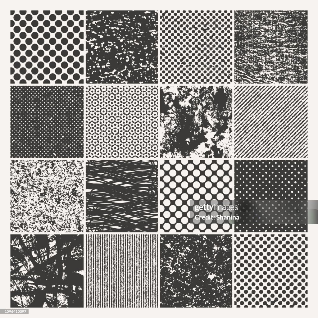 Full Mark Pattern Combo Marks And Patterns Grid Background High-Res Vector Graphic ...
