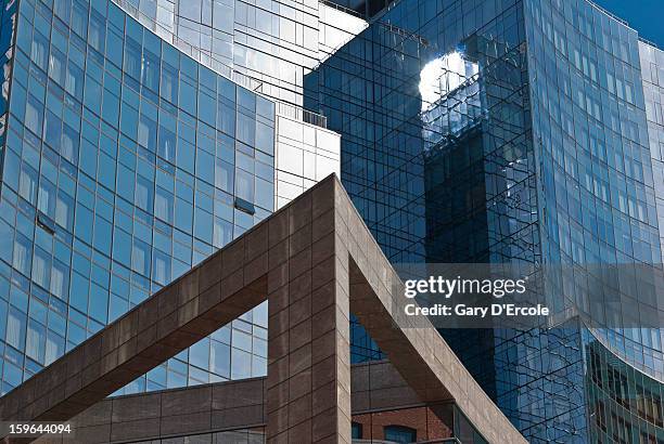 boston waterfront architecture - fort point channel stock pictures, royalty-free photos & images