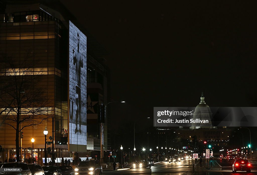 Work Of Chinese Activist Artist Ai Weiwei Projected In DC