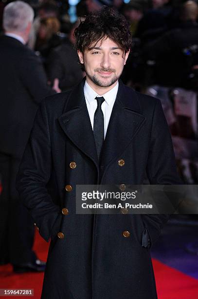 Alex Zane attends the UK Premiere of 'Flight' at The Empire Cinema on January 17, 2013 in London, England.