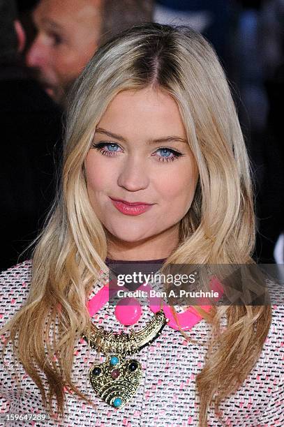 Laura Whitmore attends the UK Premiere of 'Flight' at The Empire Cinema on January 17, 2013 in London, England.