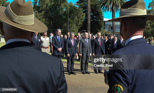 British Defence Minister Philip Hammond, Australian Defence Minister Stephen Smith, British Foreign Secretary William Hague and Australian Foreign...