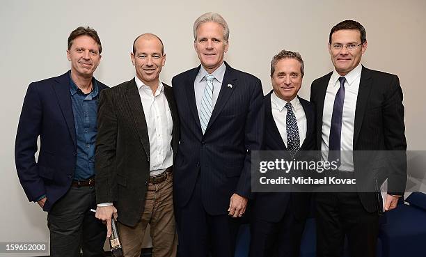 Producer Tim Crane, producer Howard Gordon, Israeli ambassador to the United States, Michael Oren, William Morris Endeavor Board Member, Head of...