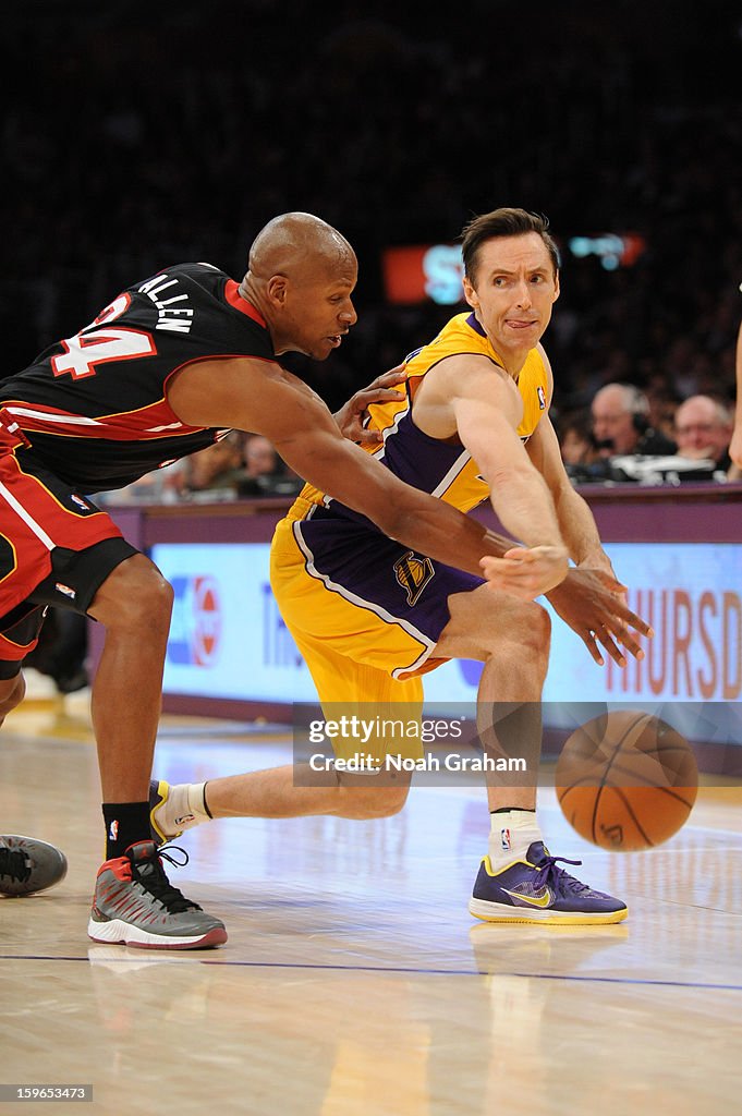 Miami Heat v Los Angeles Lakers