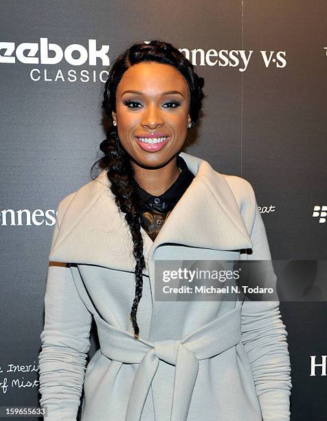 Jennifer Hudson attends Hennessy VS Presents "The Inevitable Defeat of Mister and Pete" sponsored by Reebok and Blackberry at the Julie Nester...