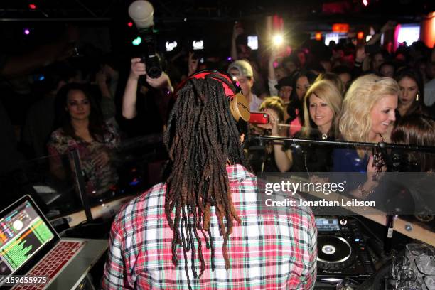 Lil Jon performs at the Lil Jon Birthday Party at Downstairs Bar on January 17, 2013 in Park City, Utah.