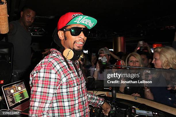 Lil Jon performs at the Lil Jon Birthday Party at Downstairs Bar on January 17, 2013 in Park City, Utah.