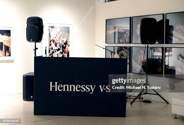 Atmosphere Hennessy VS Presents "The Inevitable Defeat of Mister and Pete" sponsored by Reebok and Blackberry at the Julie Nester Gallery on January...